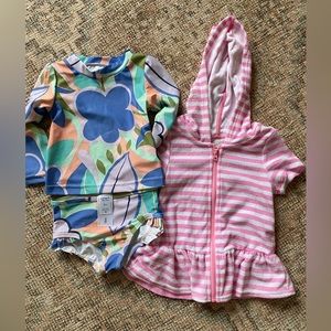NWT swimsuit set 12-18 month